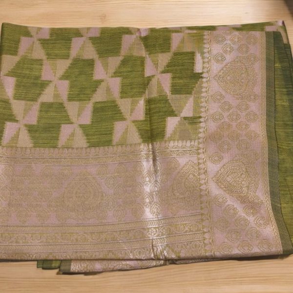 Kerala Fancy Cotton Saree - Image 3