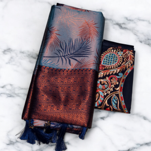 Soft silk saree (With Embroidery Blouse)