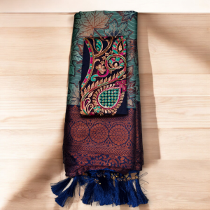 Soft silk saree (With Embroidery Blouse)
