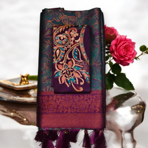 Soft silk saree (With Embroidery Blouse)