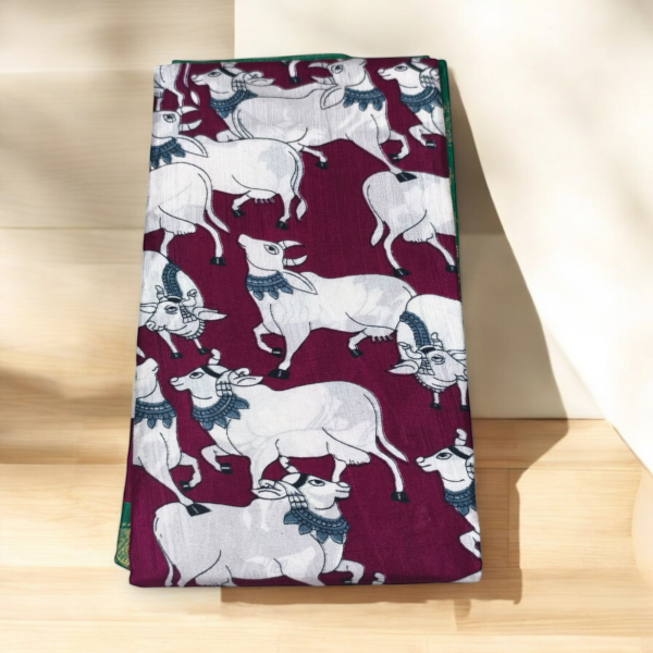 Fancy Cow saree - Image 2