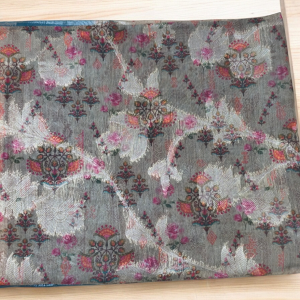 Digital Print Tissue Saree - Image 2