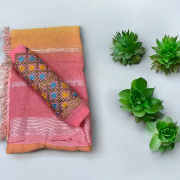Budget Friendly Fancy Saree - Image 2