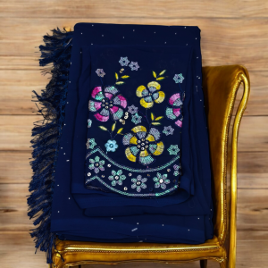 Georgette Saree (With Embroidery Blouse)