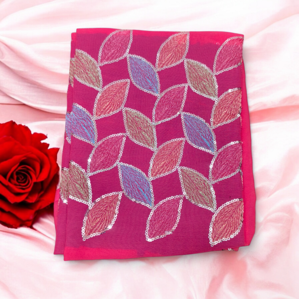 Budget Friendly Fancy Saree - Image 3