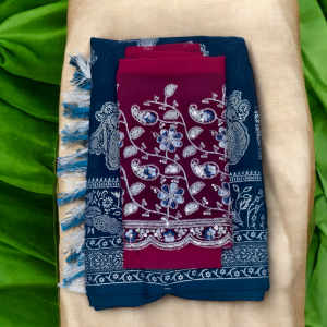 Fancy Saree with Embroidery Blouse