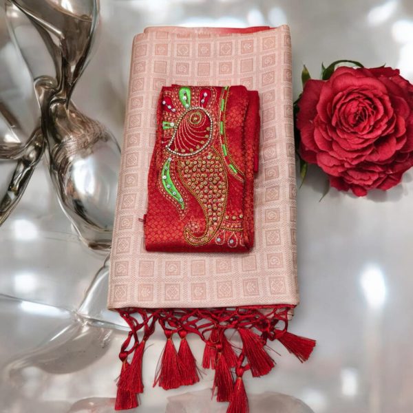 Soft silk saree (with work blouse)