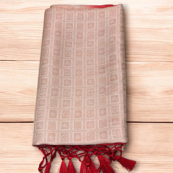 Soft silk saree (with work blouse) - Image 2