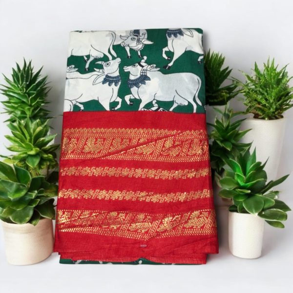 Fancy Cow saree - Image 3