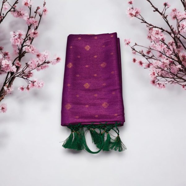 Soft silk saree (with work blouse) - Image 2