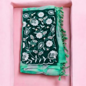 Georgette Saree (With Embroidery Blouse)