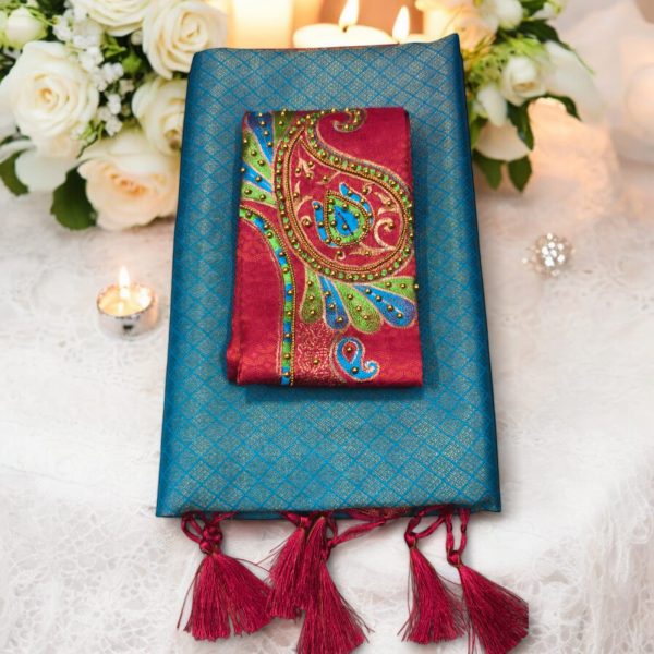 Soft silk saree (with work blouse)