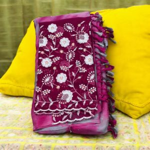 Georgette Saree (With Embroidery Blouse)