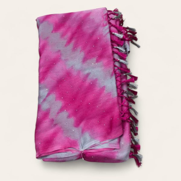 Georgette Saree (With Embroidery Blouse) - Image 2